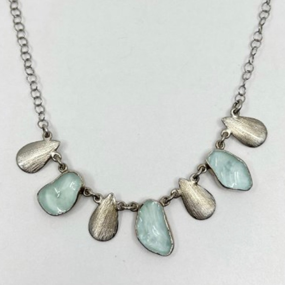 Sterling Silver Seaglass Necklace‎